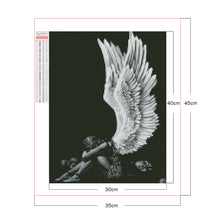 Load image into Gallery viewer, White-Winged Angel 30*40CM(Picture) Full Square Drill Diamond Painting

