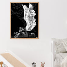 Load image into Gallery viewer, White-Winged Angel 30*40CM(Picture) Full Square Drill Diamond Painting
