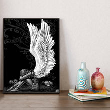 Load image into Gallery viewer, White-Winged Angel 30*40CM(Picture) Full Square Drill Diamond Painting
