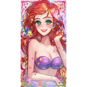Mermaid Ariel 30*50CM(Canvas) Full Round Drill Diamond Painting