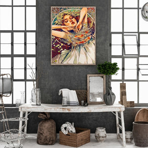 Pisces Beauty 30*40CM(Canvas) Full Round Drill Diamond Painting