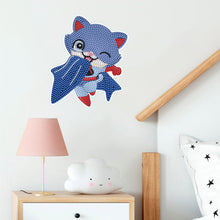 Load image into Gallery viewer, 4 PCS DIY Supercat Cartoon Stickers Diamonds Painting Sticker for Adult Beginner
