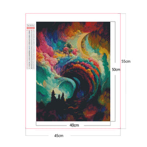 Colorful Clouds 40*50CM(Picture) Full Square Drill Diamond Painting