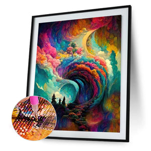 Colorful Clouds 40*50CM(Picture) Full Square Drill Diamond Painting