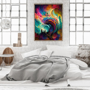 Colorful Clouds 40*50CM(Picture) Full Square Drill Diamond Painting