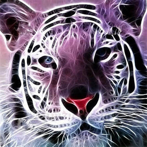 Ferocious Tiger 40*40CM(Picture) Full Square Drill Diamond Painting