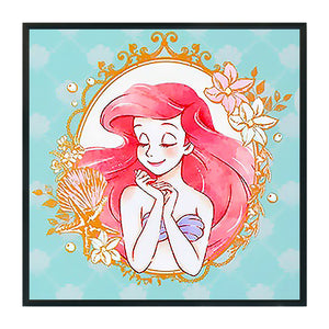 Huancan - Princess Ariel - 40*40CM 11CT 3 Stamped Cross Stitch