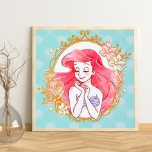 Load image into Gallery viewer, Huancan - Princess Ariel - 40*40CM 11CT 3 Stamped Cross Stitch
