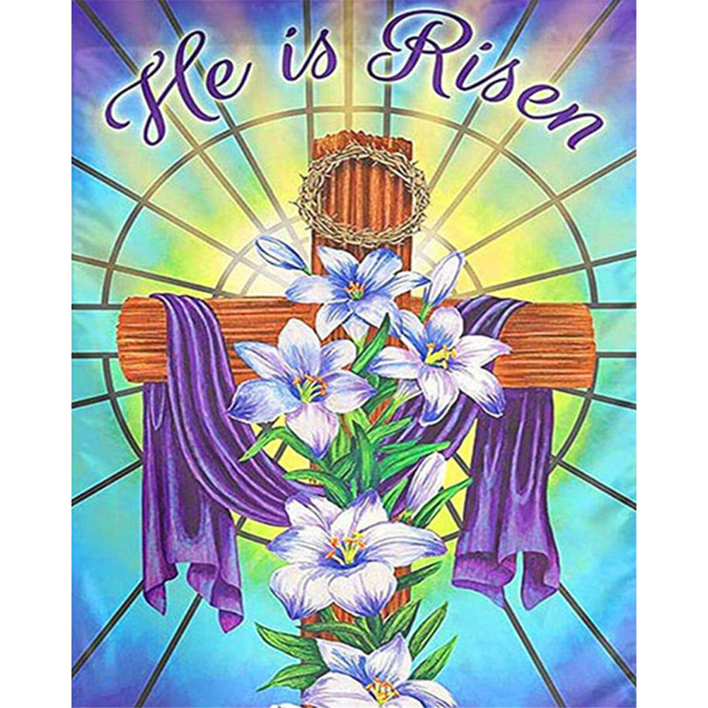 He'S Resurrected 40*50CM(Canvas) Full Round Drill Diamond Painting