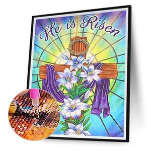 He'S Resurrected 40*50CM(Canvas) Full Round Drill Diamond Painting