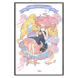 Huancan - Ocean Girl - 40*60CM 11CT 3 Stamped Cross Stitch