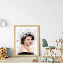 Load image into Gallery viewer, Yishu - Queen Of England - 40*56CM 11CT 3 Stamped Cross Stitch
