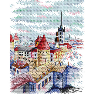 Joy Sunday - Tallinn Towers - 22*29CM 14CT 2 Counted Cross Stitch