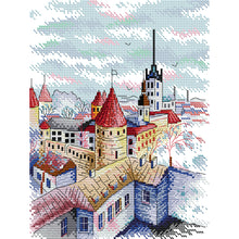 Load image into Gallery viewer, Joy Sunday - Tallinn Towers - 22*29CM 14CT 2 Counted Cross Stitch
