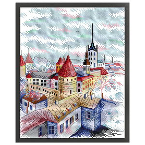 Joy Sunday - Tallinn Towers - 22*29CM 14CT 2 Counted Cross Stitch