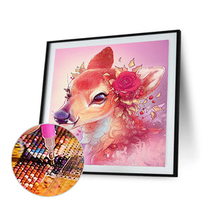 Giraffe 40*40CM(Canvas) Full Round Drill Diamond Painting