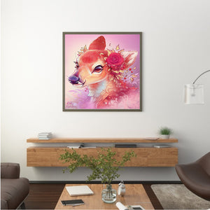 Giraffe 40*40CM(Canvas) Full Round Drill Diamond Painting