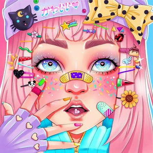 Barbie Girl 40*40CM(Canvas) Full Round Drill Diamond Painting
