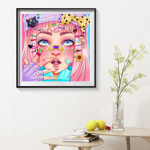 Barbie Girl 40*40CM(Canvas) Full Round Drill Diamond Painting