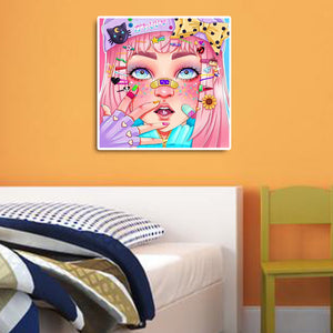Barbie Girl 40*40CM(Canvas) Full Round Drill Diamond Painting