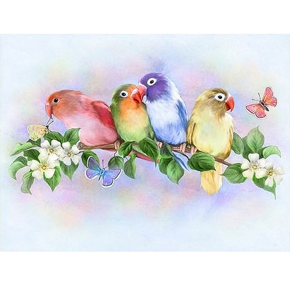 Parrot 50*40CM(Canvas) Full Round Drill Diamond Painting