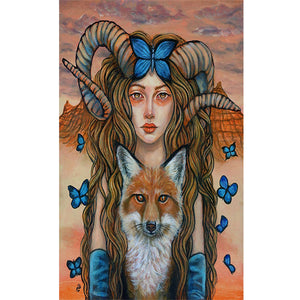 Beauty And The Animals 40*60CM(Canvas) Full Round Drill Diamond Painting