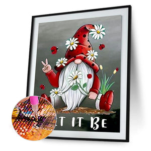 Ladybug Gnome 50*60CM(Canvas) Full Square Drill Diamond Painting