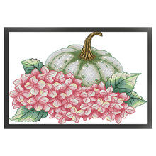 Load image into Gallery viewer, Joy Sunday - Pumpkins And Flowers - 28*20CM 14CT 2 Counted Cross Stitch

