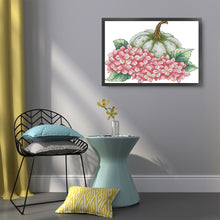 Load image into Gallery viewer, Joy Sunday - Pumpkins And Flowers - 28*20CM 14CT 2 Counted Cross Stitch
