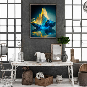 Metallic Mountain Stream 30*40CM(Canvas) Full Round Drill Diamond Painting