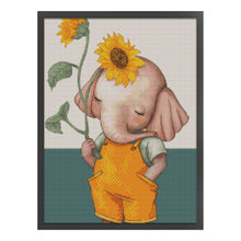 Load image into Gallery viewer, Huancan - Sunflower Elephant - 40*50CM 11CT 3 Stamped Cross Stitch
