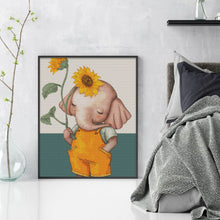 Load image into Gallery viewer, Huancan - Sunflower Elephant - 40*50CM 11CT 3 Stamped Cross Stitch
