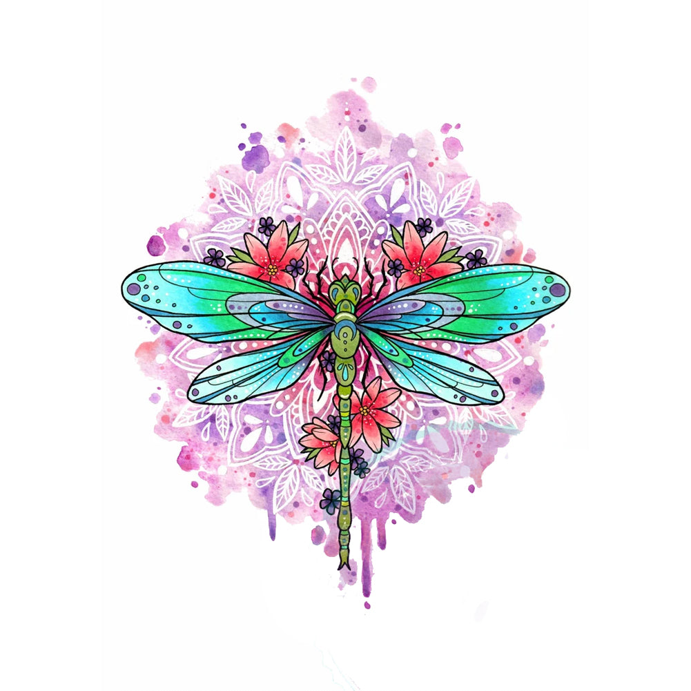Huancan - Dragonfly - 44*60CM 11CT 3 Stamped Cross Stitch