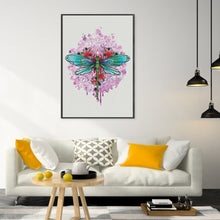 Load image into Gallery viewer, Huancan - Dragonfly - 44*60CM 11CT 3 Stamped Cross Stitch
