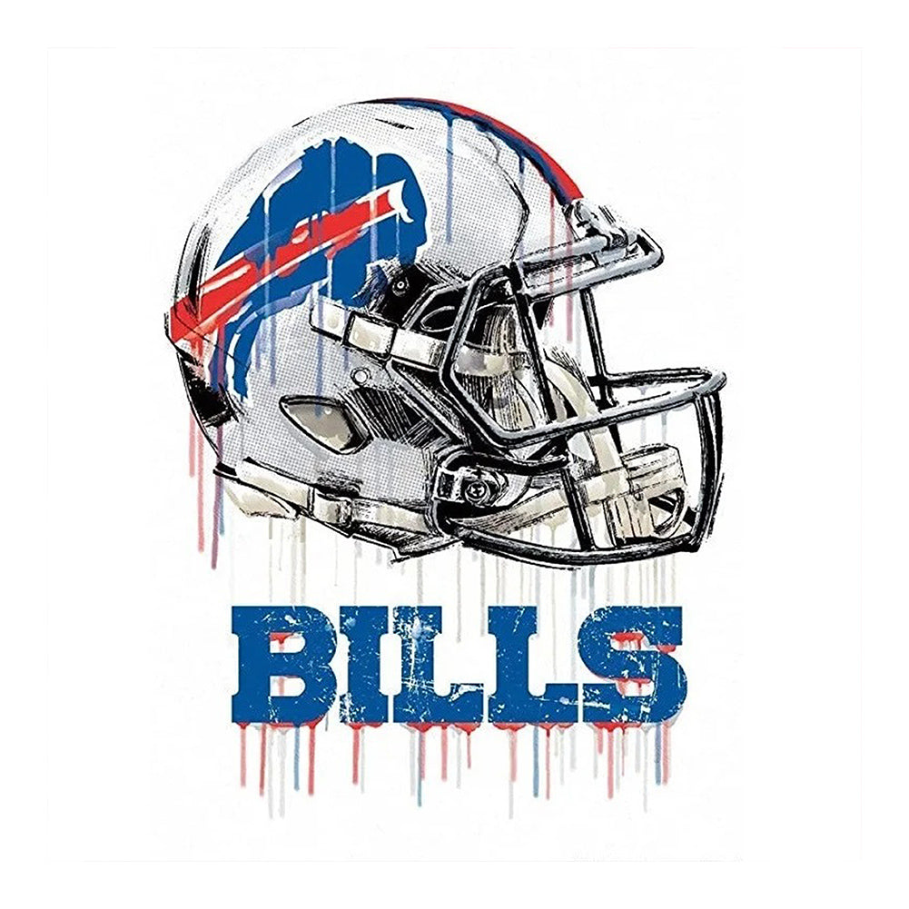 Buffalo Bills 50*50CM(Canvas) Full Round Drill Diamond Painting