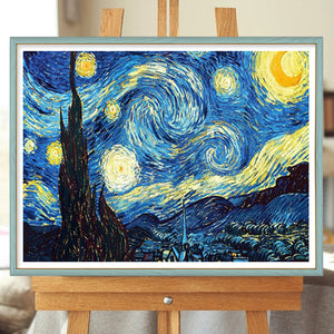 Van Gogh - Starry Night 50*40CM(Canvas) Full Round Drill Diamond Painting