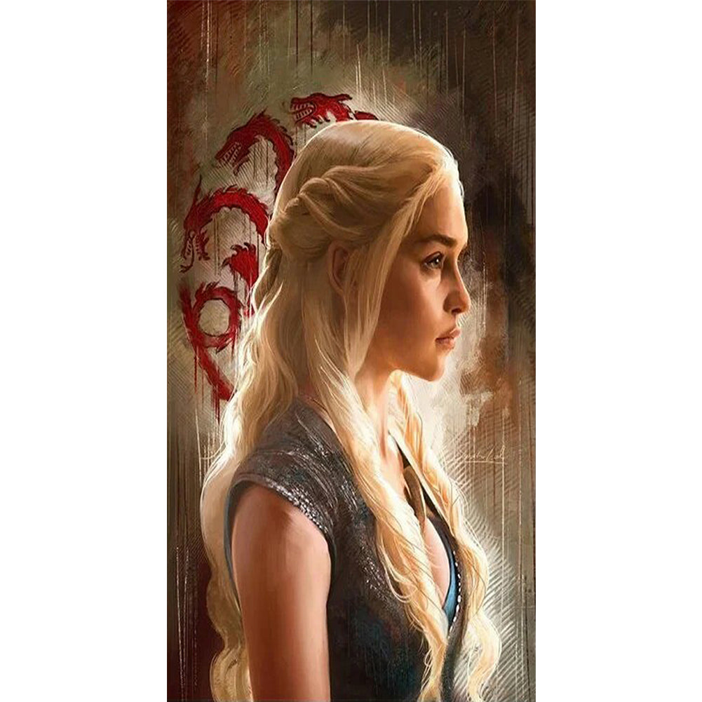 Daenerys Targaryen 40*60CM(Canvas) Full Round Drill Diamond Painting