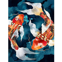 Load image into Gallery viewer, Double Koi Fish 30*40CM(Canvas) Full Round Drill Diamond Painting
