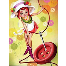 Load image into Gallery viewer, Sewing Fairy 30*40CM(Canvas) Full Round Drill Diamond Painting
