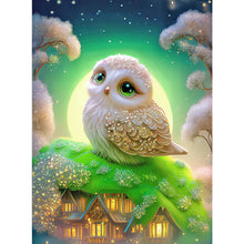 Load image into Gallery viewer, White Owl 30*40CM(Canvas) Full Round Drill Diamond Painting
