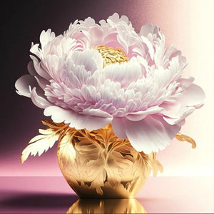 Peony 35*35CM(Canvas) Full Round Drill Diamond Painting