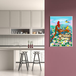 Cardinal 30*40CM(Canvas) Full Round Drill Diamond Painting