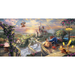 Beauty And The Beast 80*40CM(Picture) Full Square Drill Diamond Painting