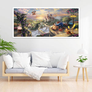 Beauty And The Beast 80*40CM(Picture) Full Square Drill Diamond Painting