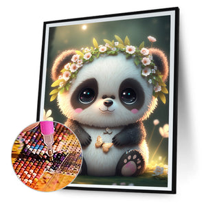 Dreamlike Panda 30*40CM(Canvas) Full Round Drill Diamond Painting