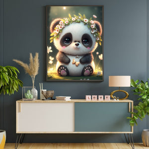 Dreamlike Panda 30*40CM(Canvas) Full Round Drill Diamond Painting