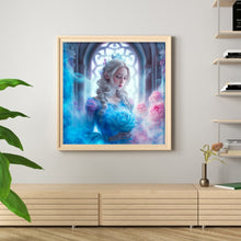 Load image into Gallery viewer, Huancan - Snow Princess - 50*50CM 11CT 3 Stamped Cross Stitch
