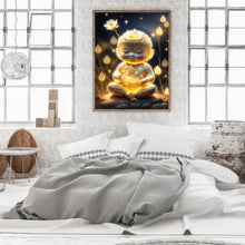 Load image into Gallery viewer, Halo Buddha Statue 30*40CM(Canvas) Full Round Drill Diamond Painting
