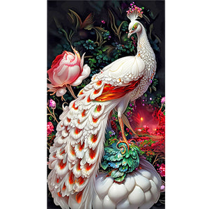 Peacock 40*70CM(Canvas) Full Round Drill Diamond Painting