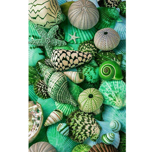 Seashells On The Beach 30*45CM(Canvas) Full Round Drill Diamond Painting